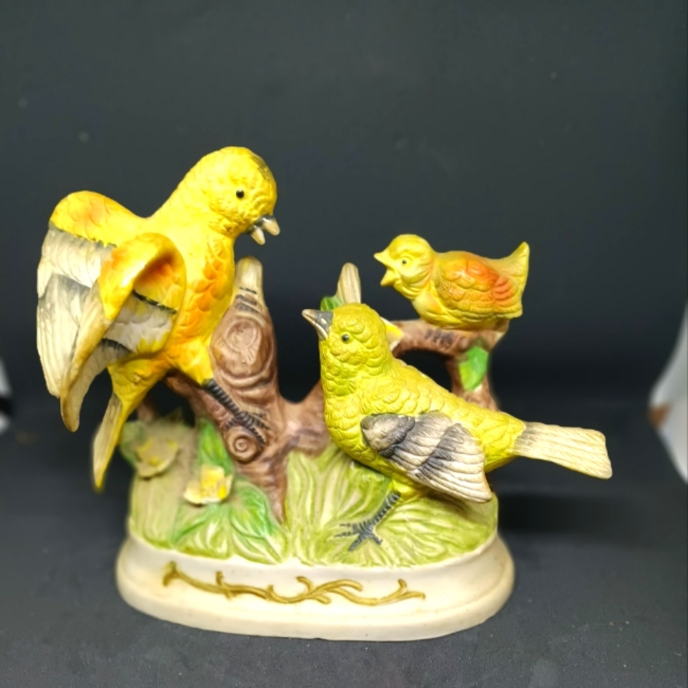 Yellow birds figurine
